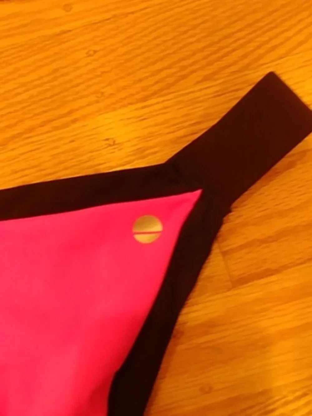 👙 NWT Sole East Bikini Swimsuit Size S 👙Colorblock, high cut, Neon Pink CUTE! - Picture 6 of 7